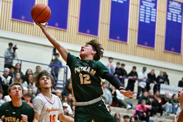 a Putnam North Eugene 5A Oregon boys basketball quarterfinal 2024 Leon Neuschwander 64